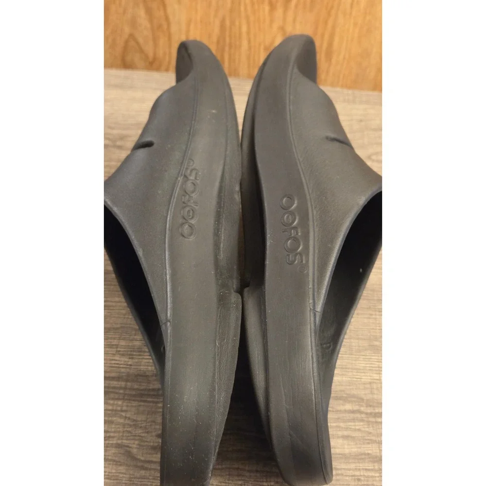 OOFOS OOahh Slide Sandals Shoes Mens 10 Womens 12 Black Recovery Comfort Slip On